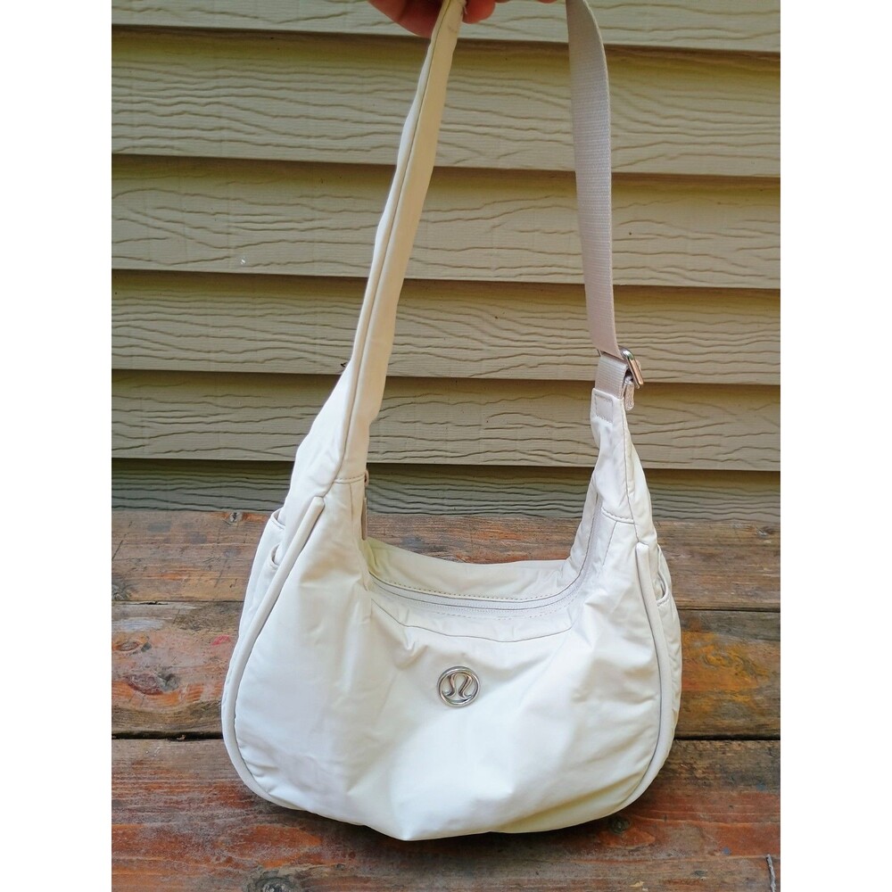 Lululemon Mini Shoulder Bag 4L White Opal Crescent Shape Purse